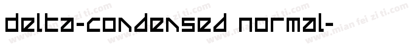 Delta-Condensed Normal字体转换